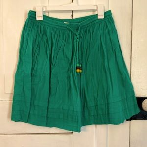 Shamrock green stretchy waist skirt